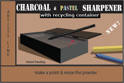 Charcoal Pastel Sharpener with Recycling Bamboo Box